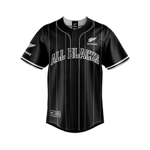 ALL BLACKS BLACKOUT SLUGGER BASEBALL SHIRT