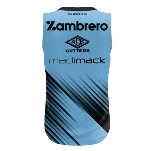 CLASSIC SHARKS MENS TRAINING SINGLET 2024