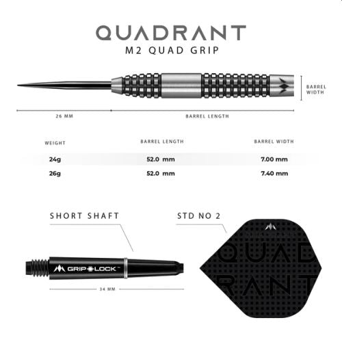 MISSION QUADRANT 90% TUNGSTEN | M2 | QUAD GRIP