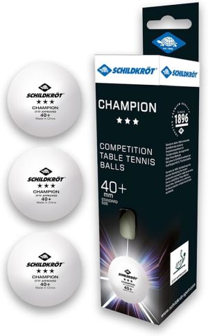 DONIC CHAMPION 3 STAR TABLE TENNIS BALLS | 3 PACK