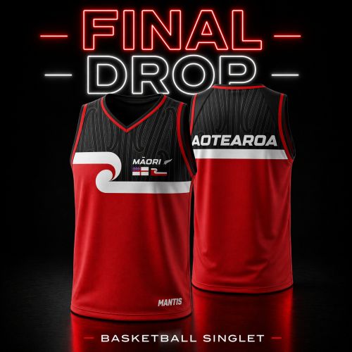 MANTIS TINO RANGATIRATANGA BASKETBALL SINGLET
