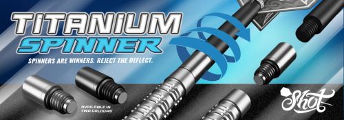 SHOT TITANIUM DART SHAFT SPINNER| SILVER