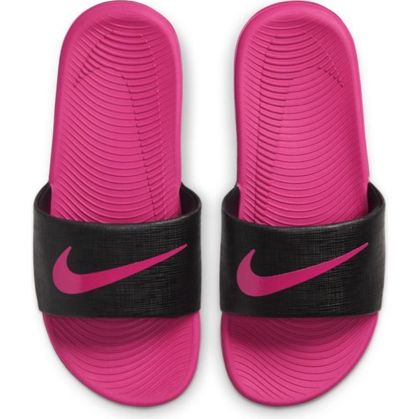 NIKE KIDS KAWA SLIDE - PNK/BLK
