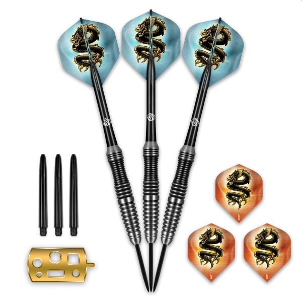 SHOT SCIMITAR STEEL TIP DART SET
