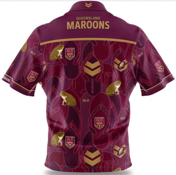 STATE OF ORIGIN QUEENSLAND HAWAIIAN SHIRT
