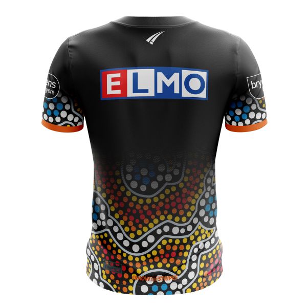 STEEDEN WEST TIGERS PLAYERS RUN OUT TEE