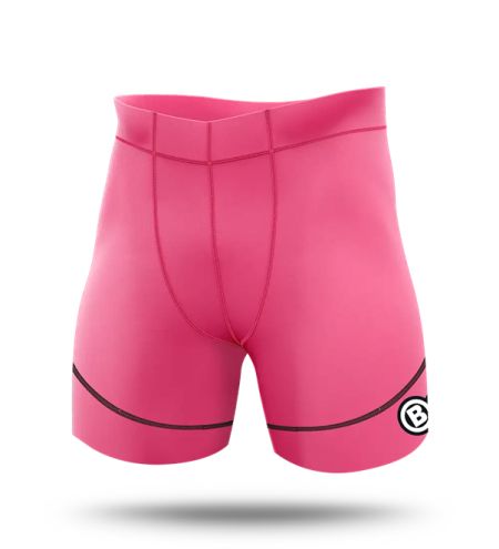 BSC MENS ATHLETE HALF QUAD SHORTS | PINK