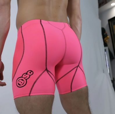 BSC MENS ATHLETE HALF QUAD SHORTS | PINK