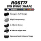 CUESOUL ROST 77 INTEGRATED BIG WING | CLEAR