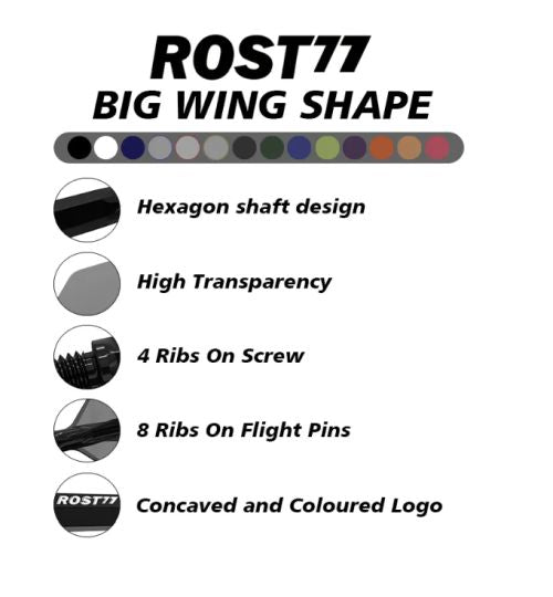 CUESOUL ROST 77 INTEGRATED BIG WING | CLEAR