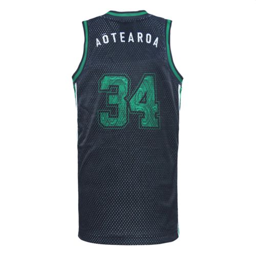 DYNASTY KIDS NZ MAORI RL BASKETBALL SINGLET 2025