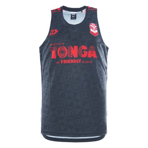 DYNASTY TONGA RL TRAINING SINGLET 2026 | BLACK
