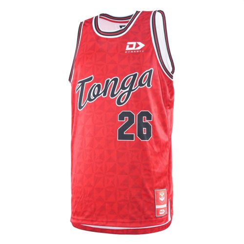 DYNASTY TONGA RL BASKETBALL SINGLET 2026