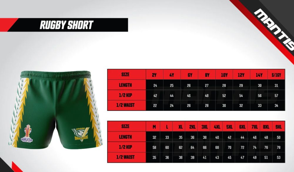 MANTIS COOK ISLANDS RL PLAYERS SHORT 2025