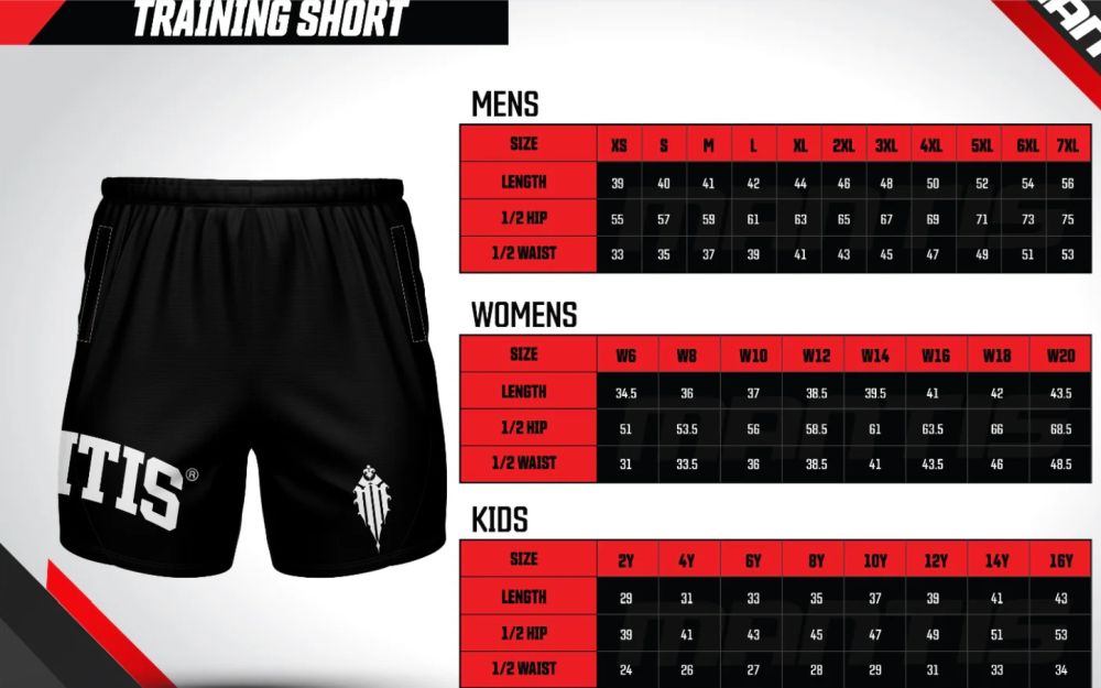 MANTIS COOK ISLANDS RL TRAINING SHORT 2025