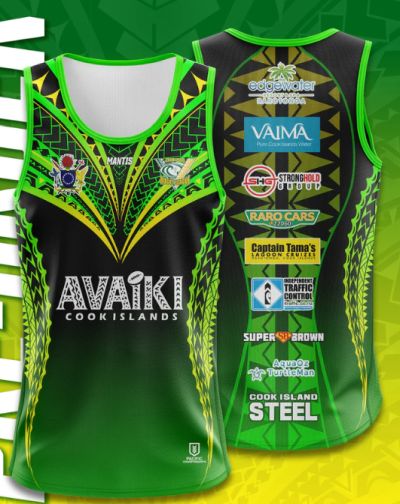 MANTIS COOK ISLANDS RL TRAINING SINGLET 2025 | BLACK