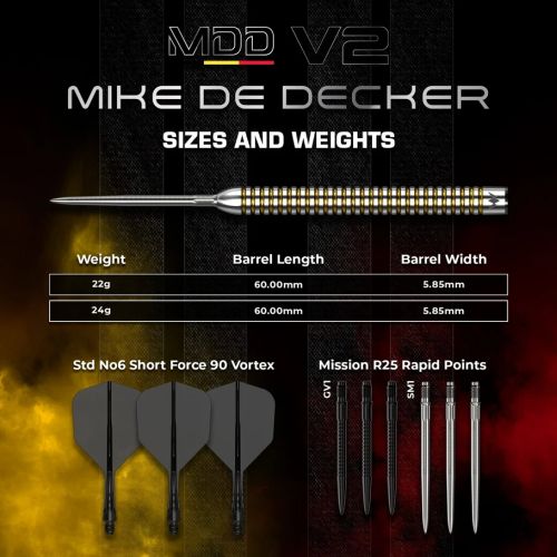 MISSION MIKE DE DECKER R2.5 V2 95% TUNGSTEN