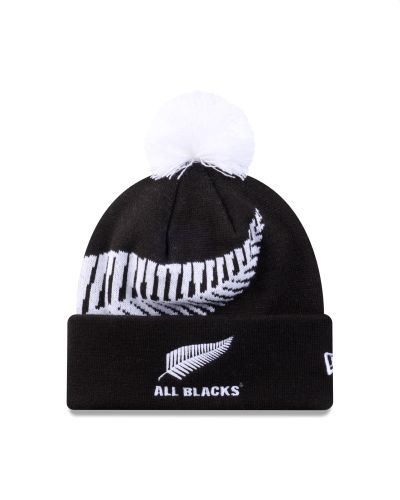 NEW ERA ALL BLACKS WHITE FERN BEANIE