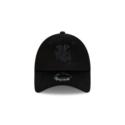 NEW ERA 9FORTY NRL TEAM BLACK ON BLACK CAP 2025