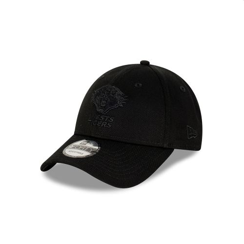 NEW ERA 9FORTY NRL TEAM BLACK ON BLACK CAP 2025