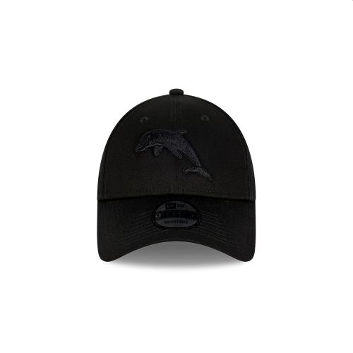 NEW ERA 9FORTY NRL TEAM BLACK ON BLACK CAP 2025