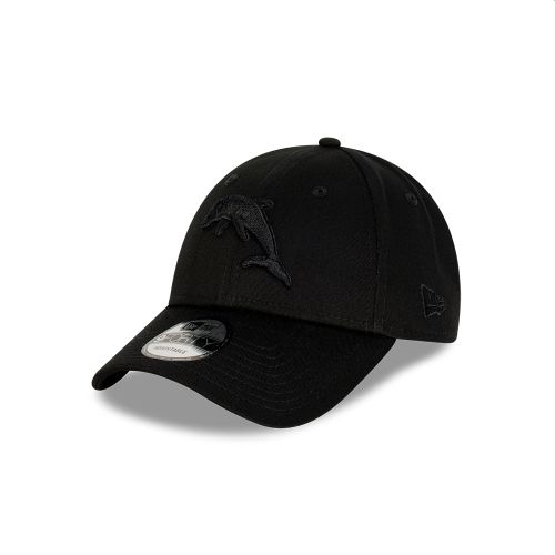 NEW ERA 9FORTY NRL TEAM BLACK ON BLACK CAP 2025