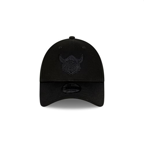 NEW ERA 9FORTY NRL TEAM BLACK ON BLACK CAP 2025