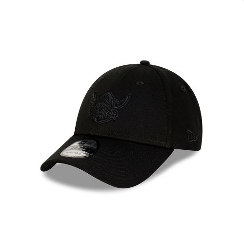 NEW ERA 9FORTY NRL TEAM BLACK ON BLACK CAP 2025