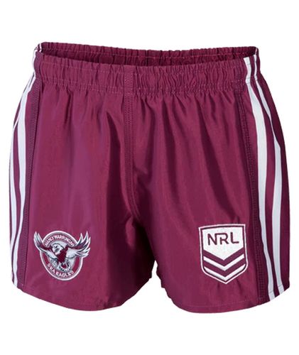 NRL MANLY AWAY SUPPORTER SHORTS