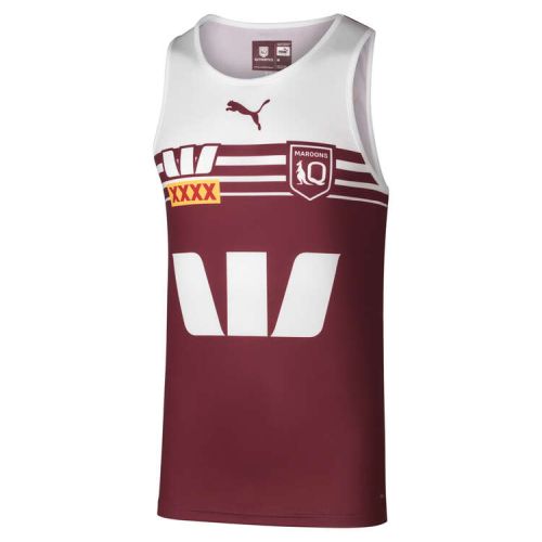 PUMA QLD MAROONS REPLICA TRAINING SINGLET 2024