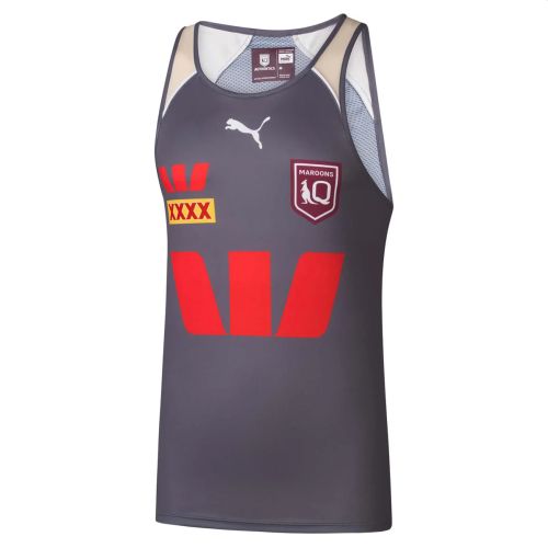 PUMA QLD MAROONS TRAINING SINGLET 2026 | GRAY