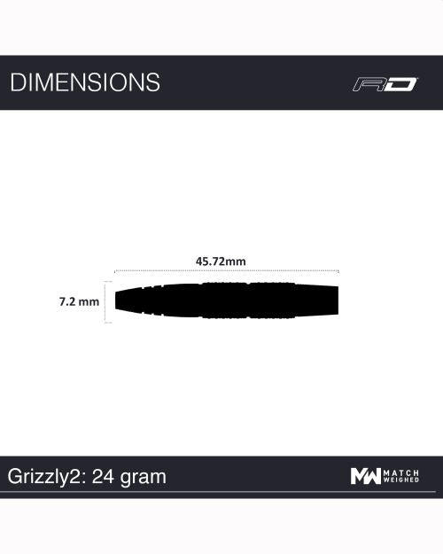RED DRAGON GRIZZLY 2 90% TUNGSTEN | 50 YEAR LTD EDITION