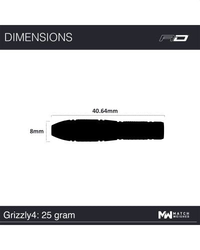 RED DRAGON GRIZZLY 4 90% TUNGSTEN | 50 YEAR LTD EDITION