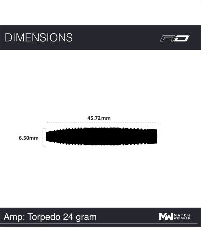 RED DRAGON AMP DART SET 90% TUNGSTEN | TORPEDO
