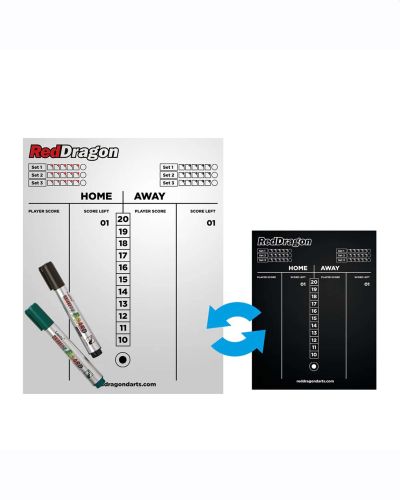 RED DRAGON DRY WIPE SCORE BOARD