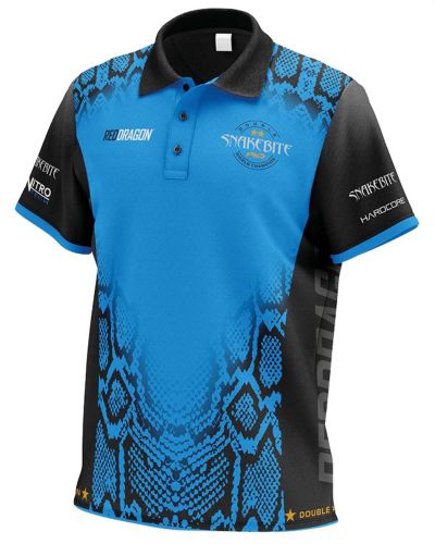 RED DRAGON PETER WRIGHT SNAKEBITE DOUBLE WC DART SHIRT