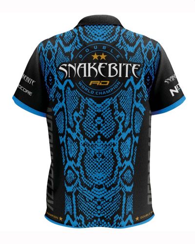 RED DRAGON PETER WRIGHT SNAKEBITE DOUBLE WC DART SHIRT