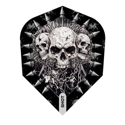SHOT GNARLY SKULLS DART FLIGHTS