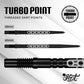 SHOT GOTH BLACK TURBO DART POINTS