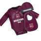 STATE OF ORIGIN MAROONS QLD BORN & BRED 3 PC GIFT SET