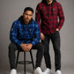 STATE OF ORIGIN NSW BLUES HIGHLAND HOODED FLANNEL SHIRT