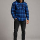 STATE OF ORIGIN NSW BLUES HIGHLAND HOODED FLANNEL SHIRT