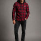 STATE OF ORIGIN QLD MAROONS HIGHLAND HOODED FLANNEL SHIRT