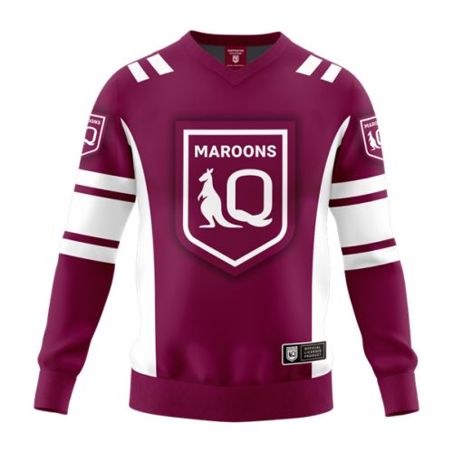 STATE OF ORIGIN TODDLER QLD MAROONS QUARTERBACK PULLOVER