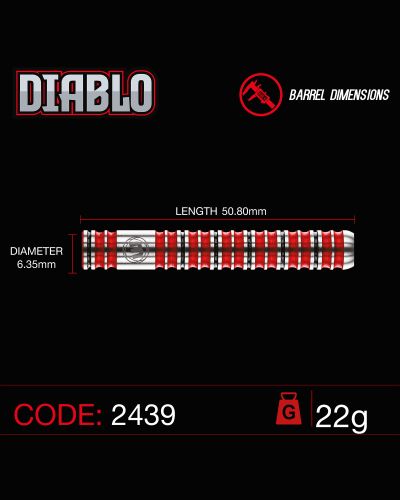 WINMAU DIABLO 90% TUNGSTEN
