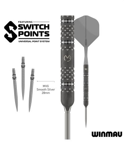 WINMAU MVG TS PRO 90% SWITCH POINT DARTS