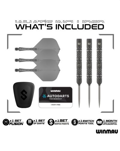 WINMAU MVG TS PRO 90% SWITCH POINT DARTS