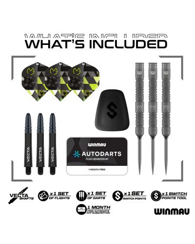 WINMAU MVG TS 90% SWITCH POINT DARTS