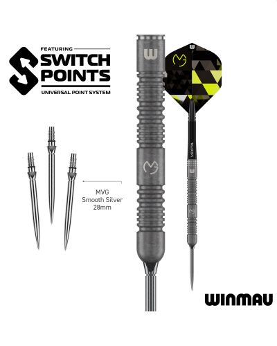 WINMAU MVG TS 90% SWITCH POINT DARTS