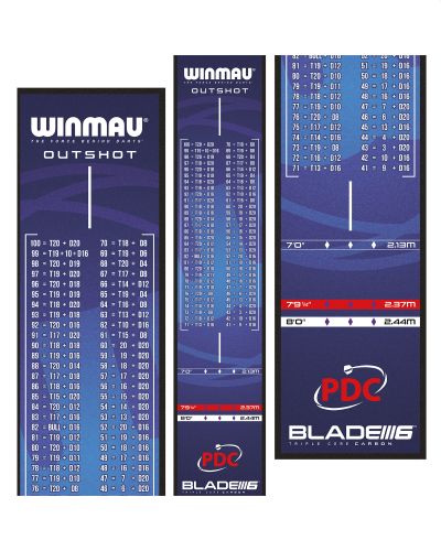 WINMAU OUTSHOT SOFT FEEL DART MAT